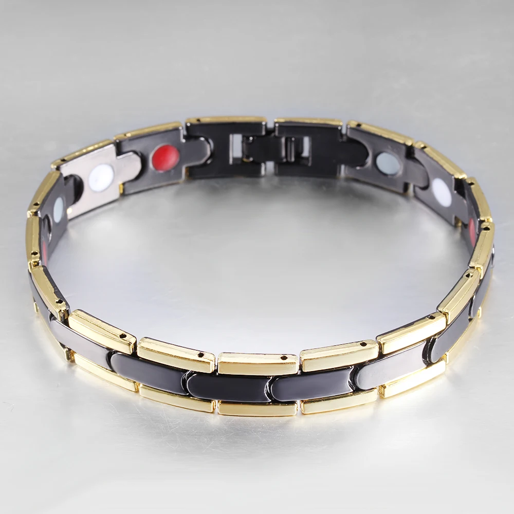 Магнитный браслет для женщин, витой, здоровая сила, терапевтические магнитики, браслеты, браслеты для мужчин, ювелирные изделия из нержавеющей стали - Окраска металла: 8