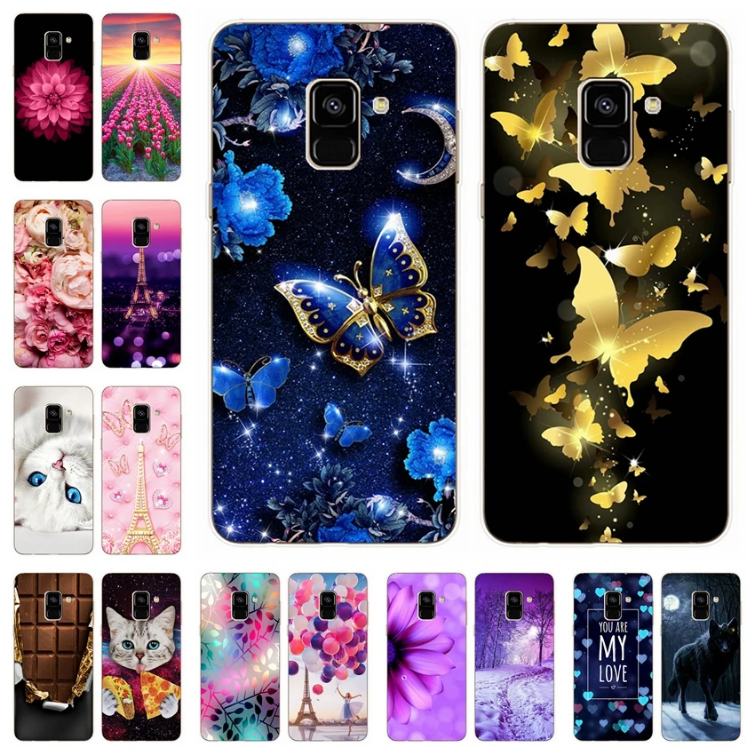

For Samsung Galaxy A6 A8 2018 Case Soft Silicone Phone Cover Cases for Samsung A 6 Plus 8 2018 A600F A610F A530F Phone Bags