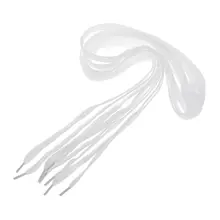 Белая обувь на плоской подошве кроссовки со шнурками шнурки для обуви, наборами по 2 пары