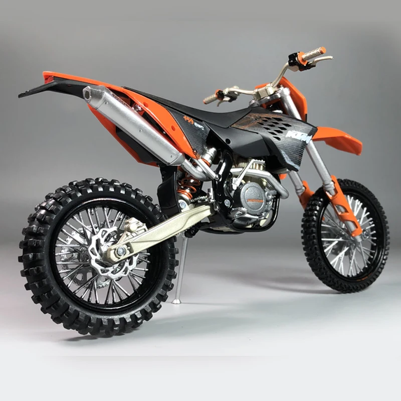 1:12 KTM Горный Спорт утилита KTM 450 EXC 09 мотоцикл с коробкой литья под давлением дисплей Модель Детский Рождественский подарок