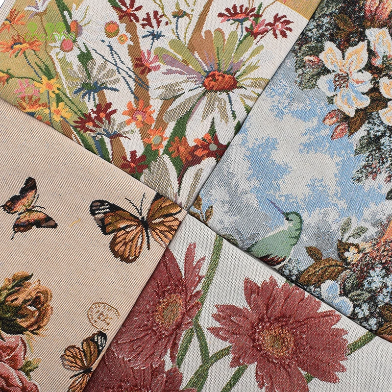 Chainho, окрашенный жаккард полиэстер хлопковая ткань для DIY шитья, подушки, подушки, сумки материал, Лоскутная Ткань украшения