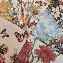 Chainho, окрашенный жаккард полиэстер хлопковая ткань для DIY шитья, подушки, подушки, сумки материал, Лоскутная Ткань украшения