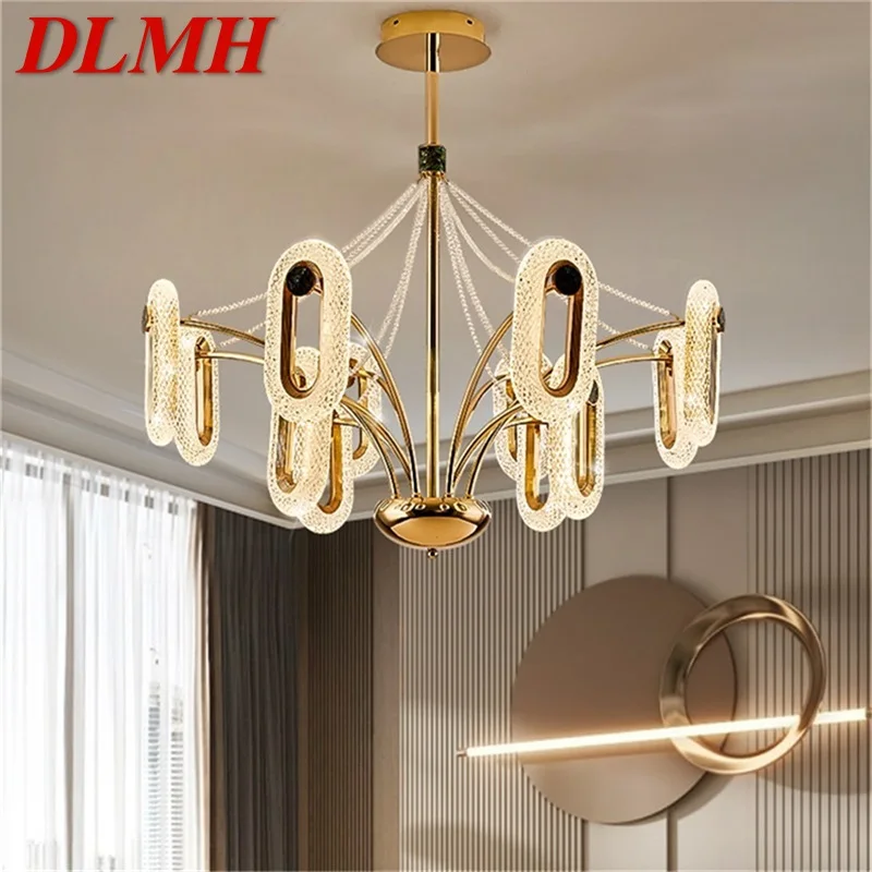 

DLMH Nordic Chandelier Lamp Fixtures Modern Pendant Lights Five Rings LED Home for Home Decoration