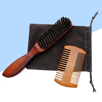 

1 Set of Beard Styling Tools Strainer Comb Beard Brush Set Shaving Brush Comb Kit Personal Care Accessories