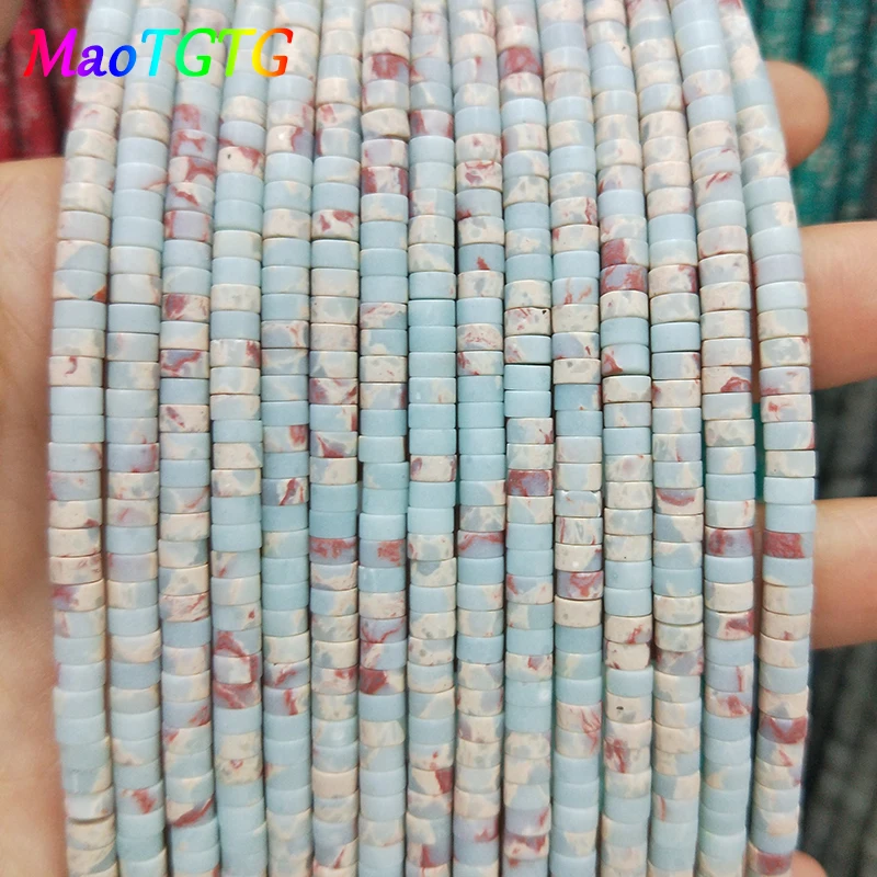 

Multicolor Imperial Jaspers Beads For Jewelry Making Charm Bracelet Necklace 3x6mm Agalmatolite Stone Spacer Bead Wholesale