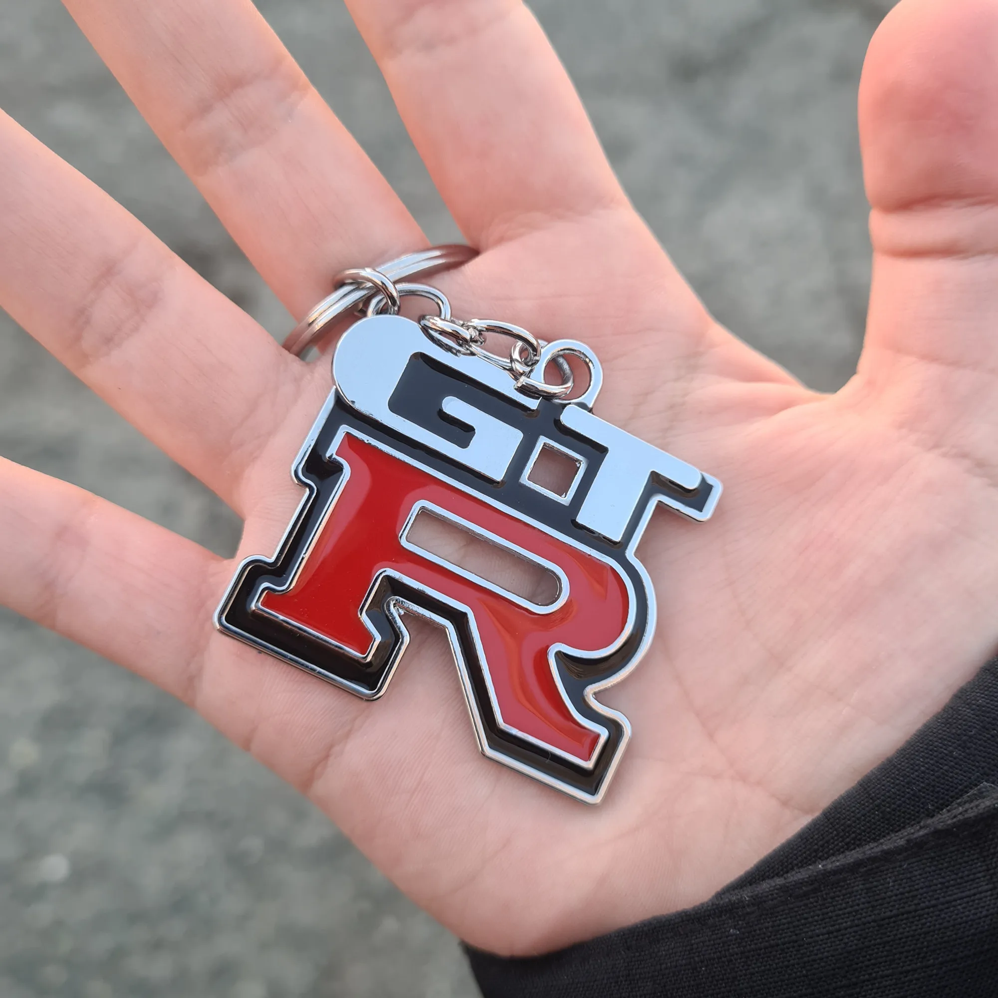 1 шт. брелок для ключей из цинкового сплава с грилем металлическое хромированное