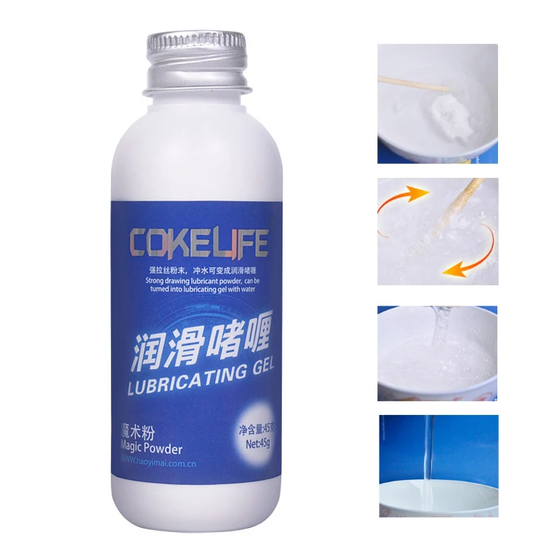 COKELIFE Magic Powder Lubricant Mix With Water 1 bottle Create 450ml Water Based Lubricants Vaginal Lube