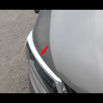 

Head Light Eyebrow Cover Chrome Front Lamp Trim For Nissan X-Trail T32 Rogue 2014 2015 2016 Chrome Style Headlight Accessories