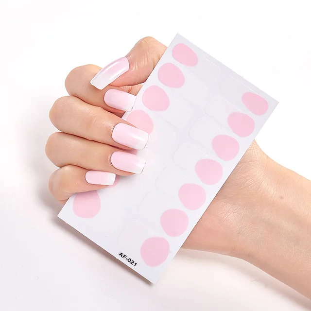 Full Cover Nail Stickers Nail Polish Nail Decoration Nails Sticker Designer Self Adhesive Nail Sticker Creative Nailart Sticker AF021