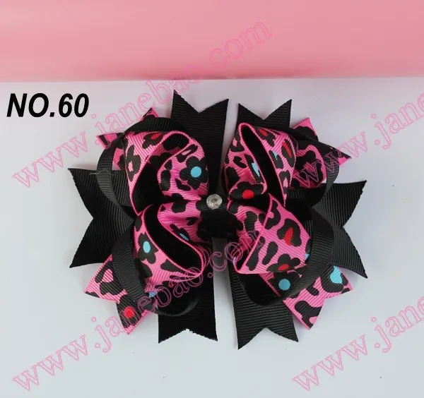 Модные 65 шт 4,5 ''двухслойные забавные, для волос банты, бутик заколки для волос Популярные Детские аксессуары для волос