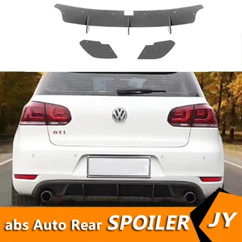 

For VW GOLF 6 GTI Body kit spoiler 2010-2013 For GOLF 6 R R20 ABS Rear lip rear spoiler back Bumper Diffuser Bumpers Protector
