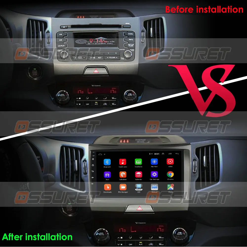 For KIA Sportage 2010 2011 2012 2013 2014 2015 2016 Car Android Radio Multimedia Player 2 Din Auto Radio Video GPS Navi WiFi