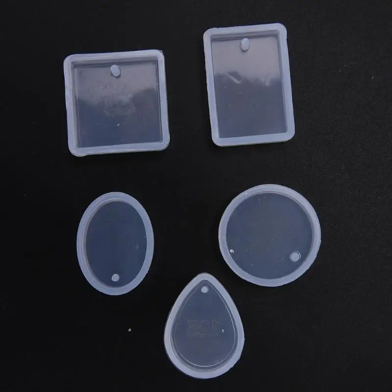 5 шт./компл. DIY геометрические силиконовые подвеска в виде капли воды драгоценный камень пресс-форм С кристалалми и стразами браслет кулон ювелирные изделия Doming пресс-форм
