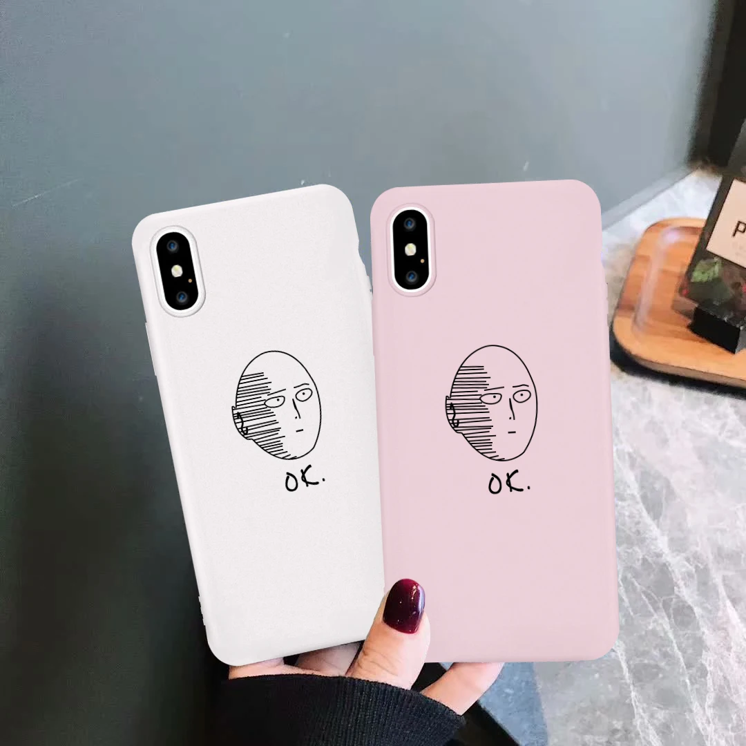 GYKZ Мультфильм Аниме One Punch Man чехол для iPhone 6 6s 11 Pro XS MAX X XR 8 7 Plus Мягкий силиконовый