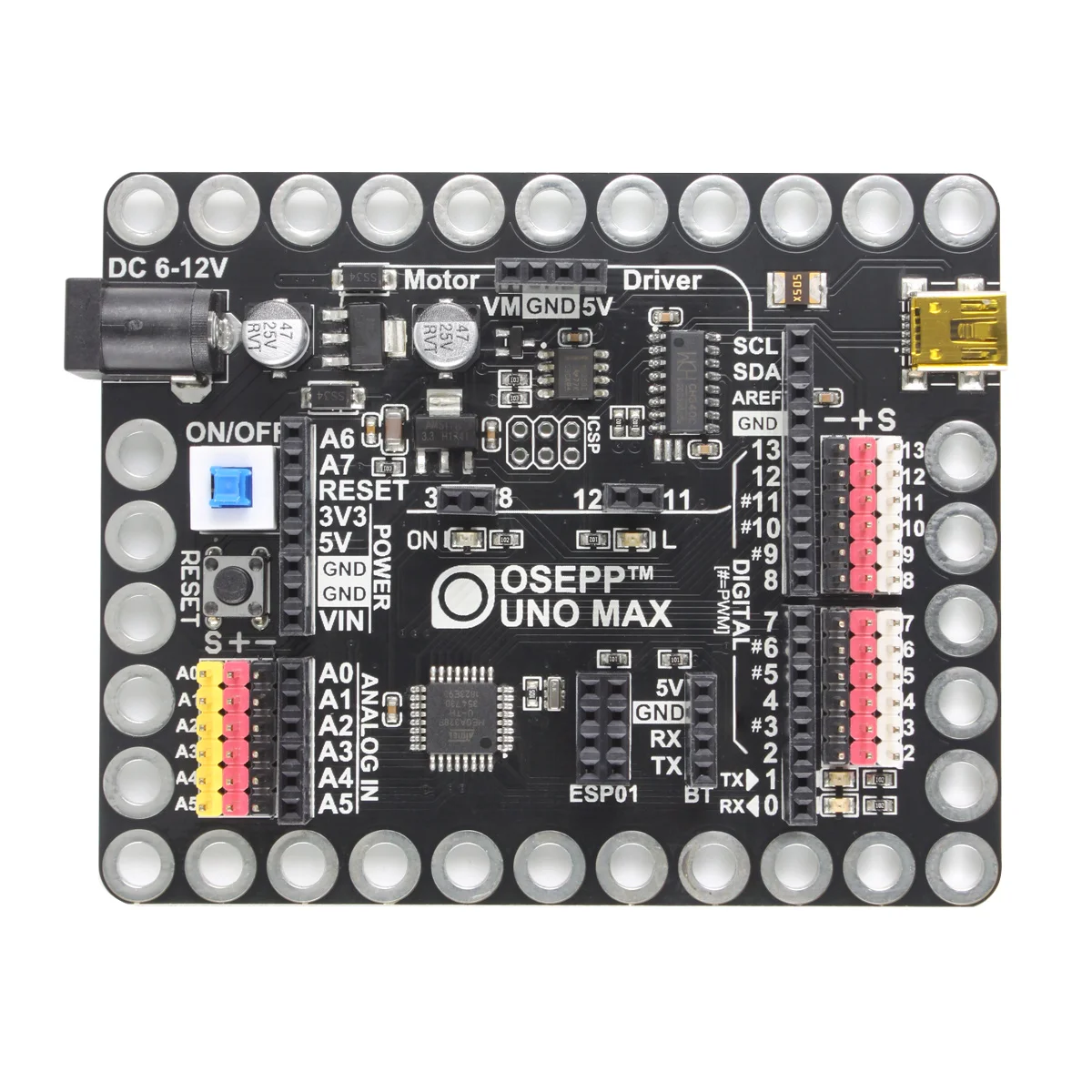 OSEPP Uno Max Based on the Original Arduino Uno R3 Design, Compatible with Arduino UNO