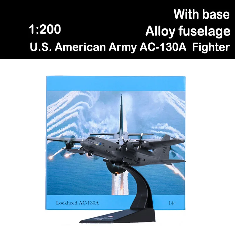 1/200 Американский военный AC-130A боевой корабль наземный летательный аппарат
