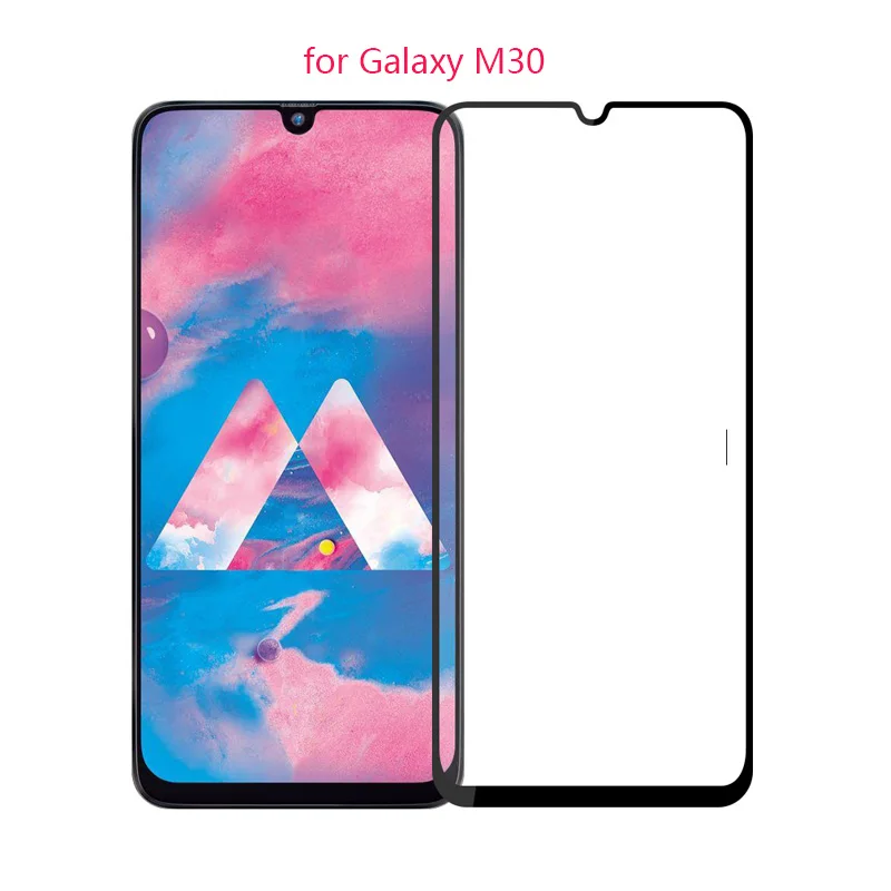 MOFI для Galaxy M10/M20/M30 защита экрана смартфона 9H 2.5D полноэкранная пленка из закаленного стекла для мобильного телефона Galaxy