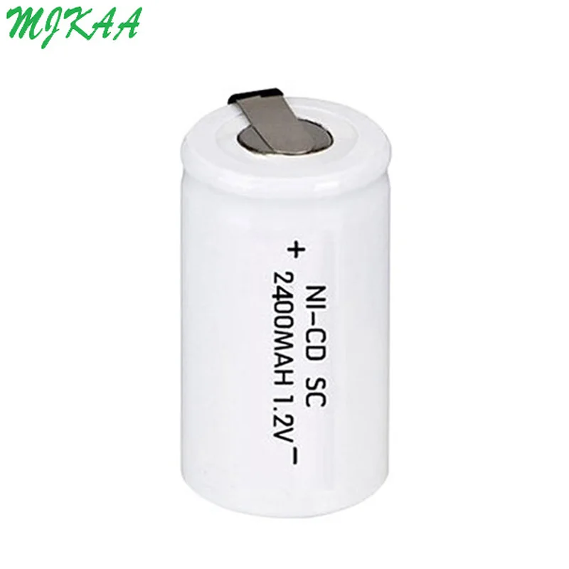 Аккумуляторная батарея MJKAA 15 шт. SC 2400 мач 1 2 в аккумуляторы Sub C 22*42 для