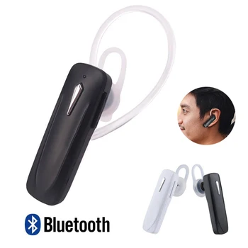 

M163 Mini Bluetooth Earphone Bluetooth Headset Earloop Wireless Earpiece Handsfree Stereo Bass With Mic For Huawei Xiaomi
