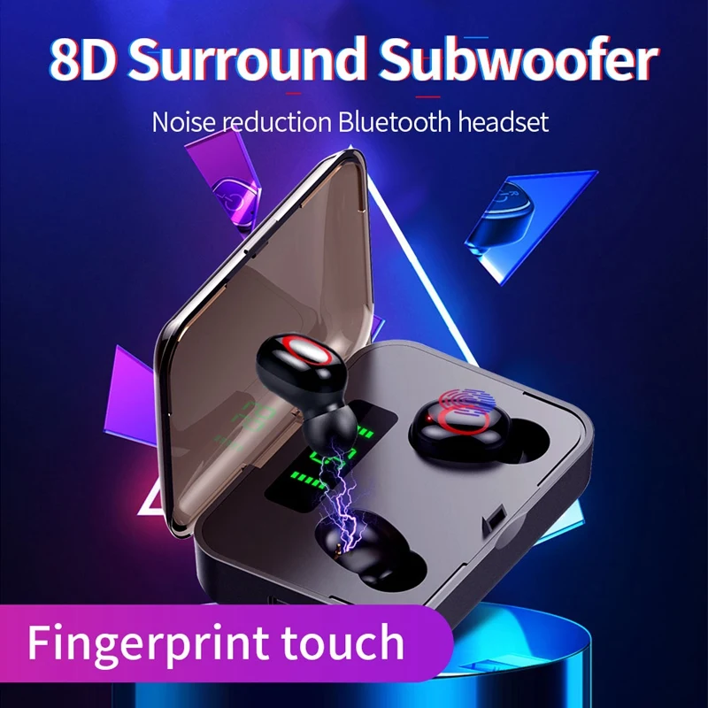 A1S TWS Bluetooth 5 0 Headset Stereo Earphone Wireless Headphone Sports Headset for Xiaomi Samsung Smartphone