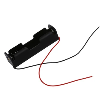 

HOT Battery Storage Case Box Holder for 1 x 18650 with 6 Wire Lead Black