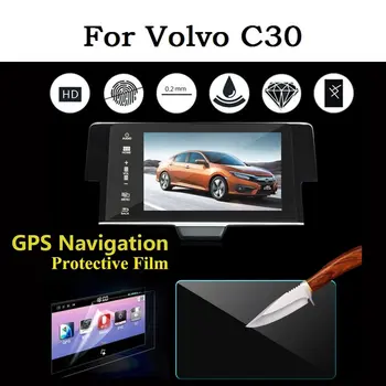 

For Volvo C30 Auto Accessory Screen Protective Film Car GPS Navigation Tempered Glass Protector