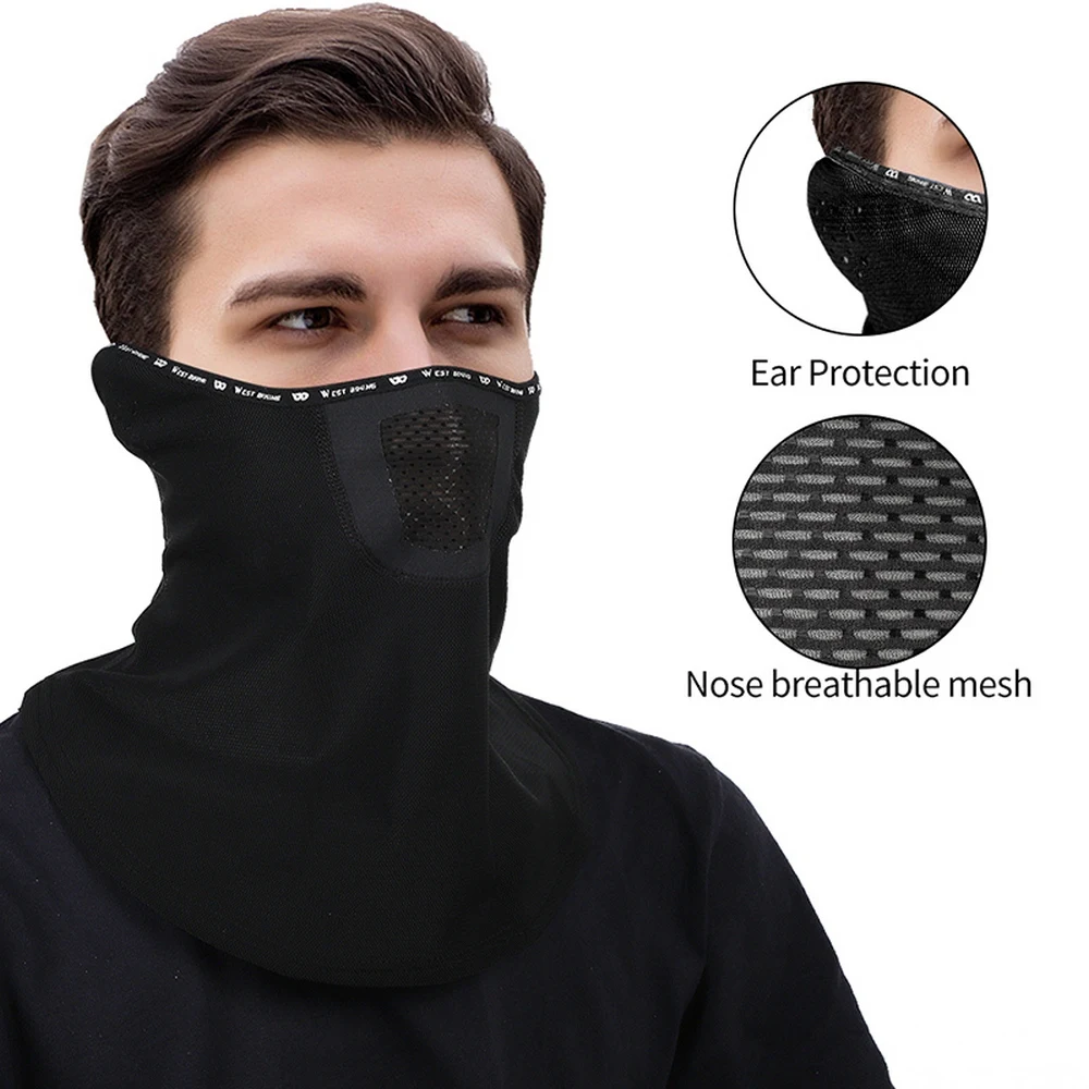

Winter Cycling Mask, Warm Mask, Ear Protection, Long Neck, Breathable Drawstring, Outdoor Cycling Accessories, Windproof