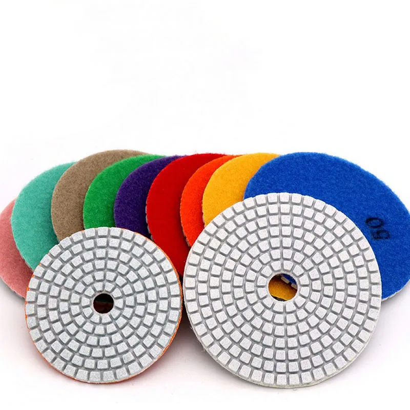 

4" 100mm 80mm Diamond Wet Polishing Pads Diamond Polishing Discs Granite Marble Concrete Stone Polishing Grinding Discs Tool