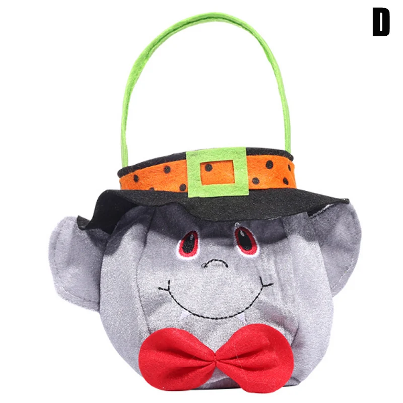 Small Halloween Gift Bag Reusable Fabric Bag for Trick or Treating Halloween Decoration SEP99