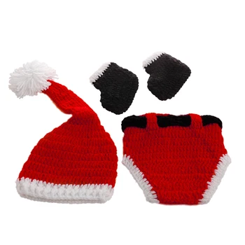 

2020 New Christmas Baby Hats Hand-Knit Hat Knitted Beanie Baby Cap Handmade Autumn Winter