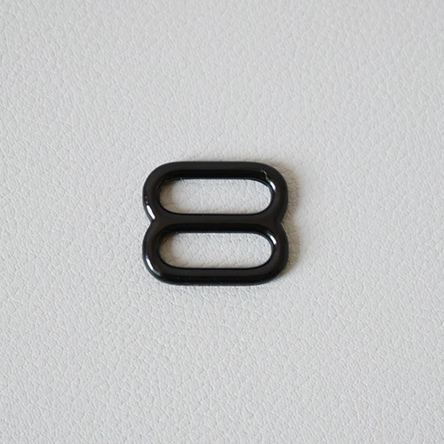 50Pcs/Lot DIY dog collar Adjuster Slider for 15mm Webbing Adjustment DIY Accessories High Quality Plated Metal-Black - Цвет: 50pcs Black