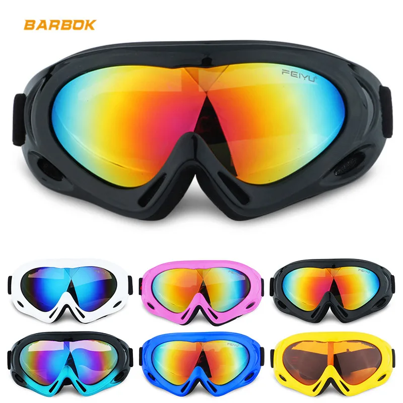 Winter Motorcycle Riding Glasses Single Layer Eyes Protection Windproof Cycling Motorbike Racing Glasses Skateboard Ski Goggles