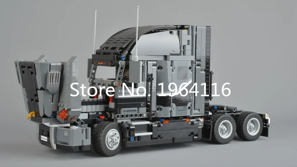 Новинка 20076, серия Technic, модель Mack Truck, строительные блоки, совместимые 42078, Классические игрушки для детей