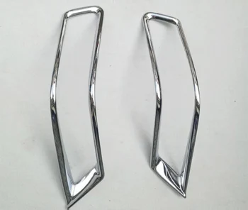 

Front + Rear Fog Light Lamp Cover ABS Chrome Bumper Reflector Accessories Fit For Nissan X-Trail T32 Rogue 2017 2018 fast ship