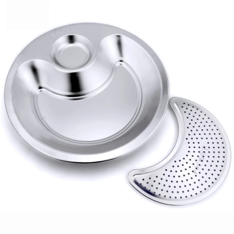 2 шт тарелка для пельменей с отпаренными ломтиками и уксуса утолщенная сливная