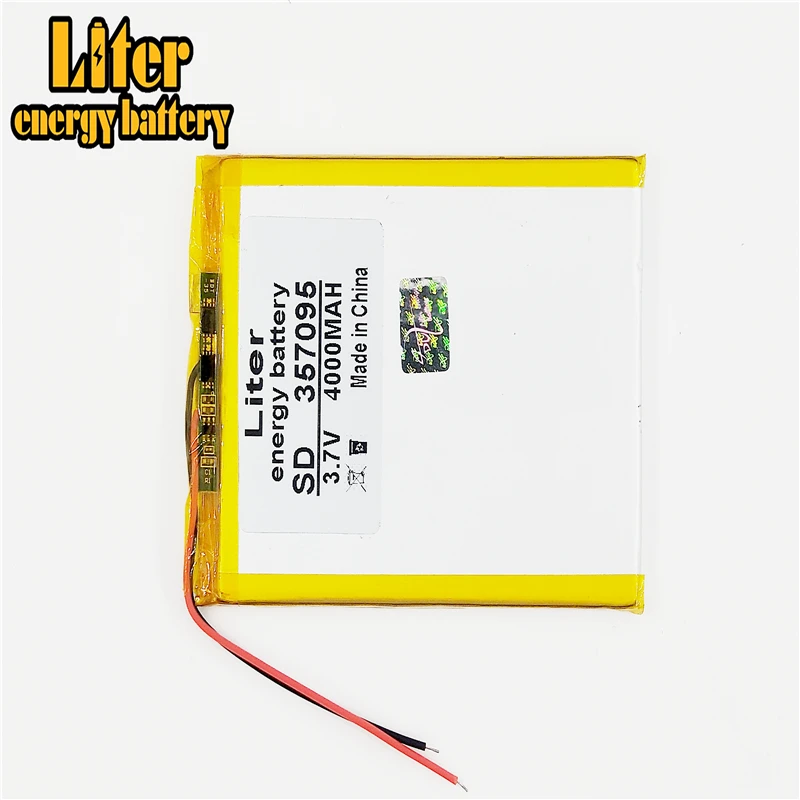 357095 3 7 V 4000mAh Lipo литиевая батарея Замена для MP4 MP5 GPS DVD PAD MID Tablet PC BT динамик