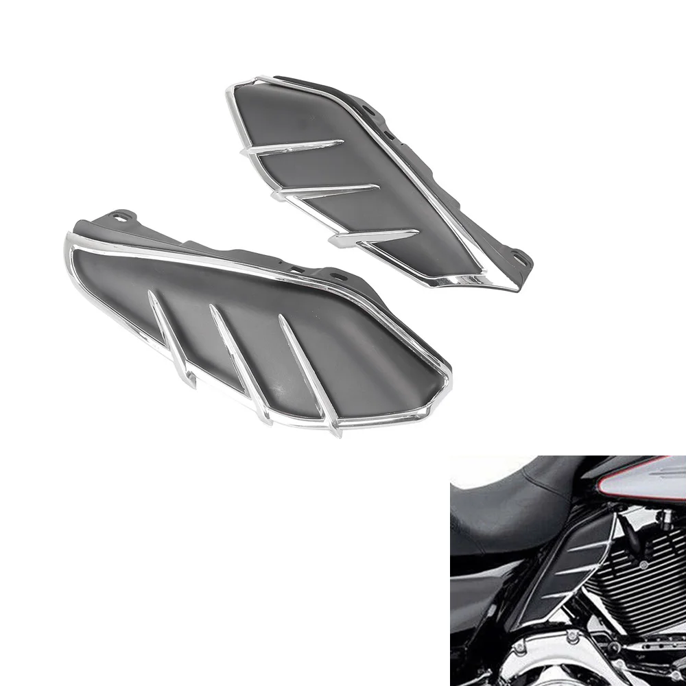 

Motorcycle Mid Frame Engine Saddle Shield Heat Deflector for Harley Touring 2009 2010 2011 2012 2013 2014 2015 2016 2017 Black