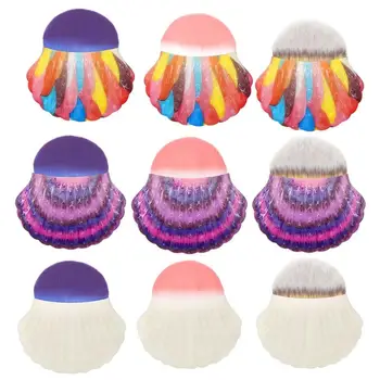 

Make Up Brushes Cosmetic Professional Foundation Shell Shape Cosmetic Tools Powder Face Blush Brush
