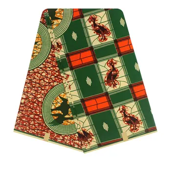 

Fashion Veritable Wax Guaranteed African Cotton Wax 6yards African Ankara Sewing Fabric 100% Cotton Y90722-13