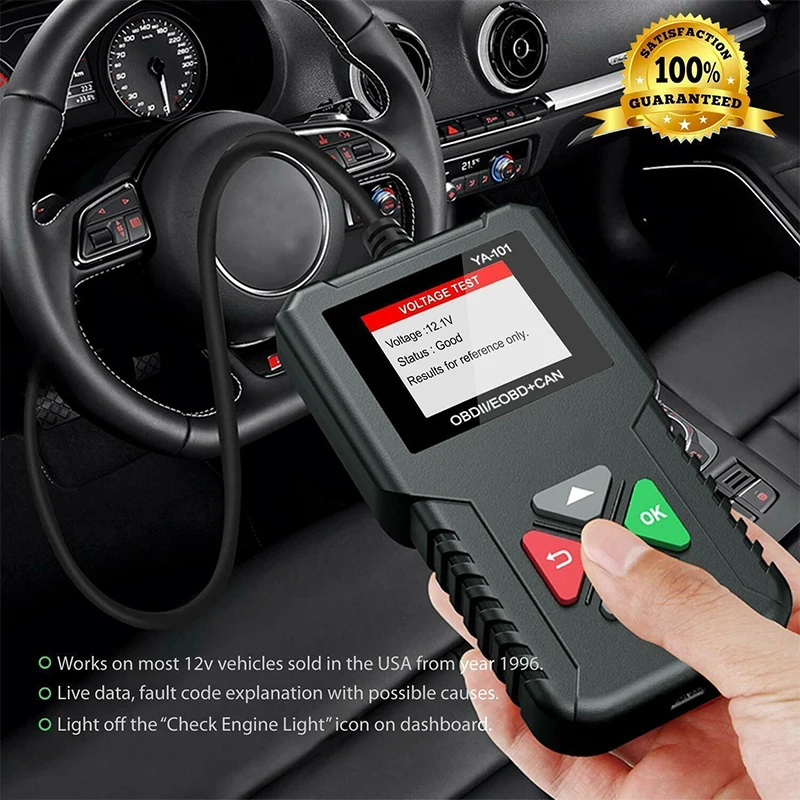 YA101 OBD2/EOBD считыватель кодов USB бесплатное обновление Авто OBD2 сканер инструмент Поддержка Графика Datastream PK Cr319 AD310 Elm327 CR300 | Автомобили и мотоциклы | АлиЭкспресс