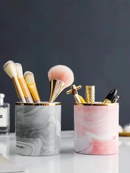 

Cosmetic Brush Storage Box Europe Makeup Brush Storage Tube Eyebrow Pencil Nail Polish Organizer Make Up Tools Holder