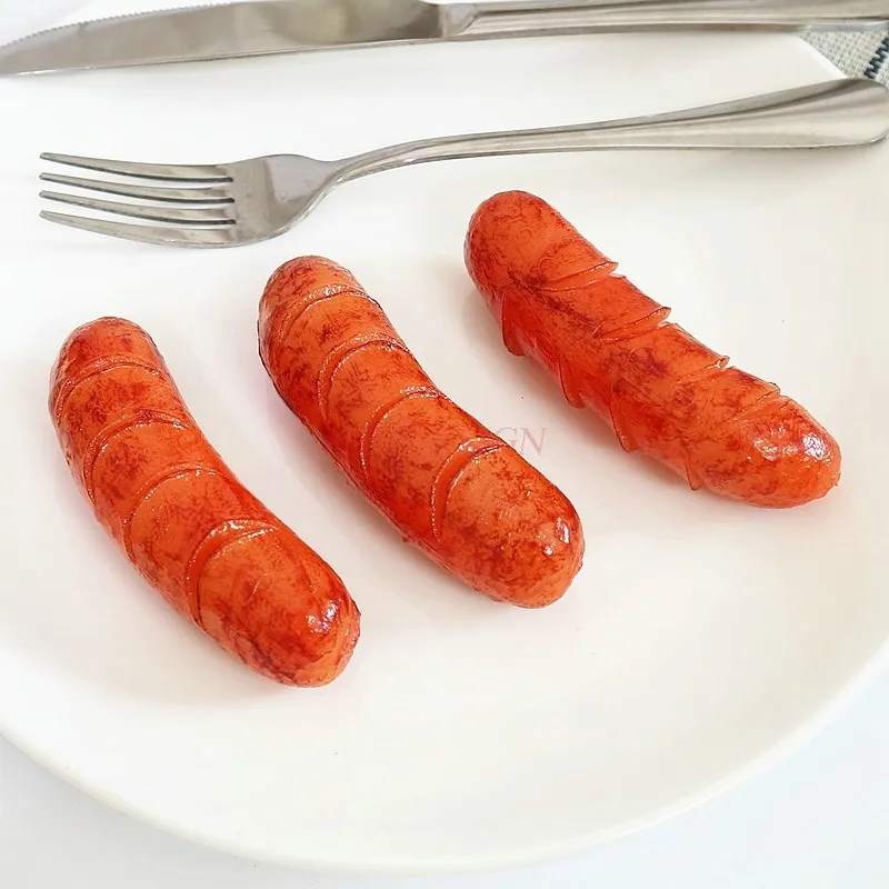 Simulation food big hot dog big sausage sausage food model ornaments barbecue window restaurant decoration photo props