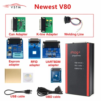 

Newest V80 Iprog+ Programmer Support IMMO + Mileage Correction + Airbag Reset Iprog Pro Till 2019 Replace Carprog/Digiprog