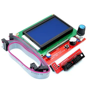 

3D Printer Parts Kit Reprap 1.4 Ramps Mega 2560 R3 Heatbed MK2B 12864 LCD Controller CH340 Cables for 3D Printer