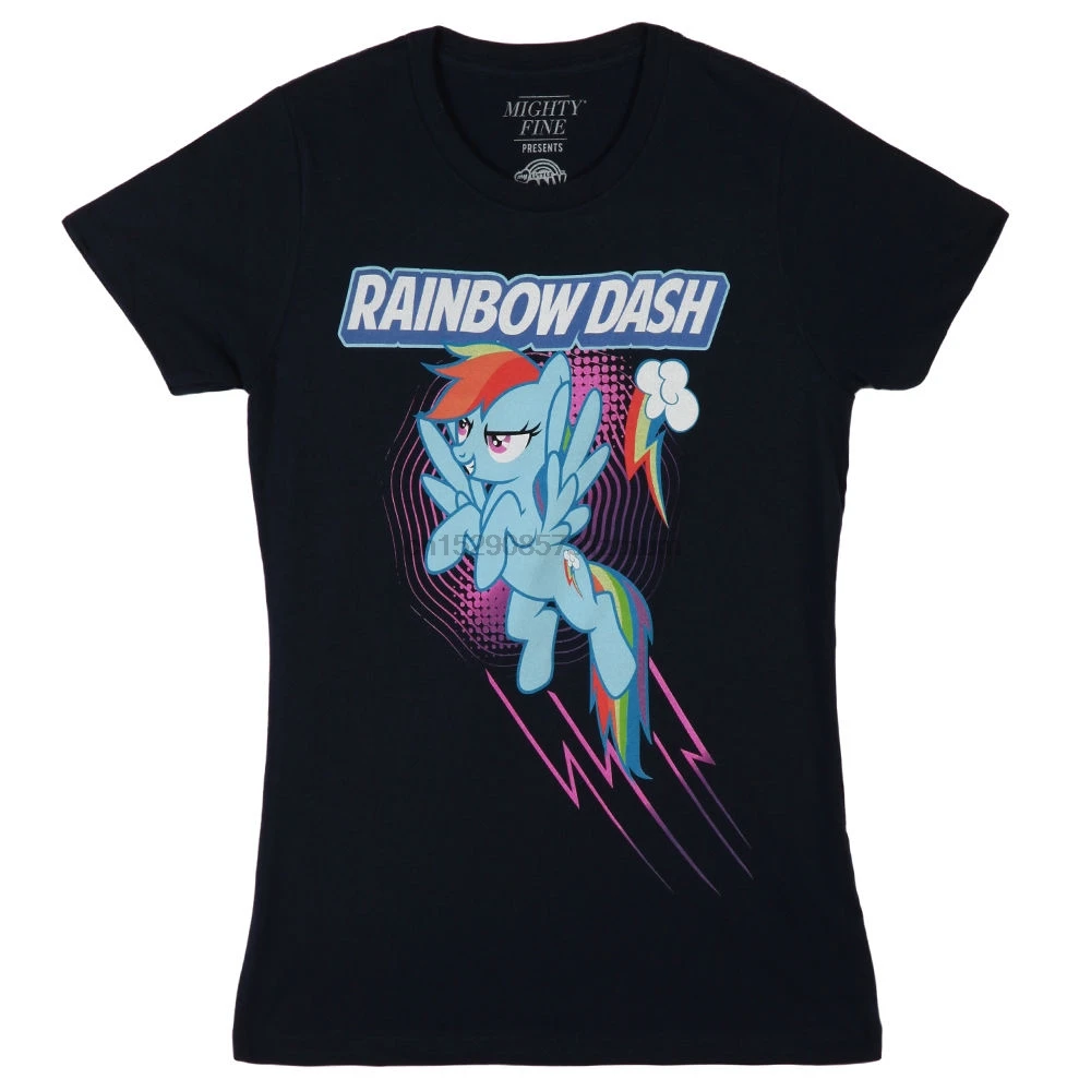 My Little Light Rainbow Dash Лицензированная женская футболка модная брендовая одежда милые