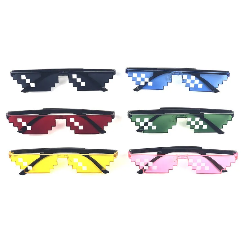 Colore Thug Life Occhiali Trattare Con Esso Occhiali Giocattolo Pixel Donne  Shades Uomo Nero Occhiali Da Sole Mosaico Occhiali per il Partito|Men's  Sunglasses| - AliExpress