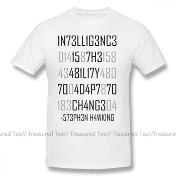 

Physics T Shirt Adapt Or Die Encoded T-Shirt Oversized Streetwear Tee Shirt 100 Cotton Short Sleeve Fun Print Male Tshirt