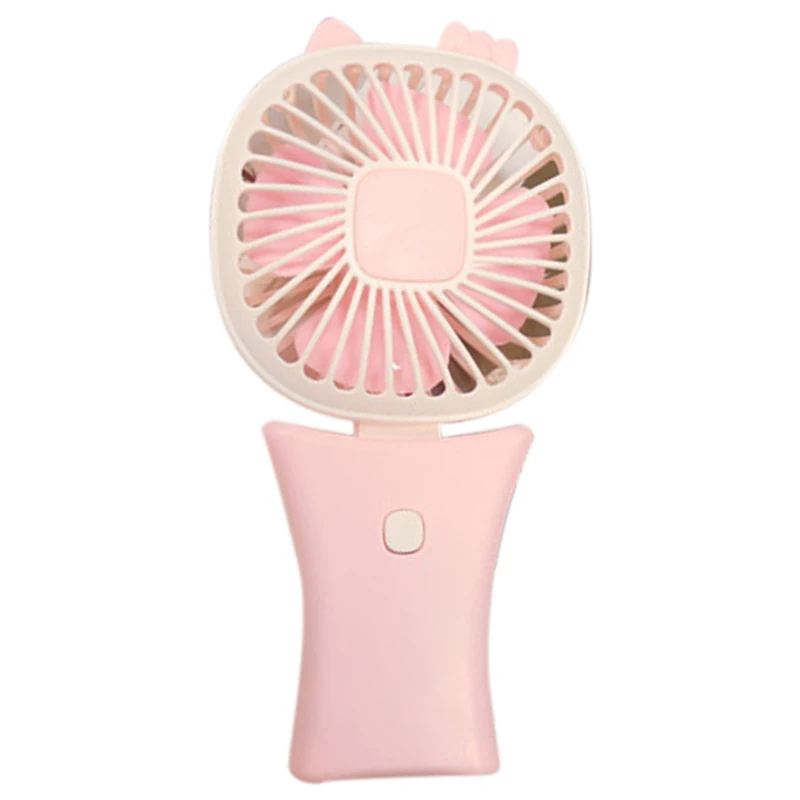 

Outdoor Folding Fan Handheld Charging Fan Cute Cartoon Fan Mini Portable Fan Small Fan Color Random