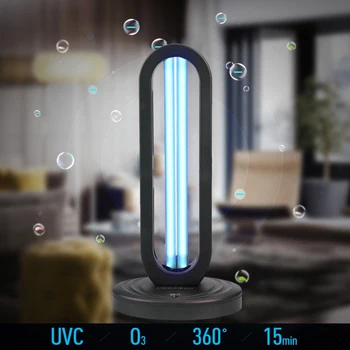 

38W UV Germicidal Light with Remote Control Light Kitchen Bedroom Hospital 220V UVC Disinfection Sterilizing Lamp