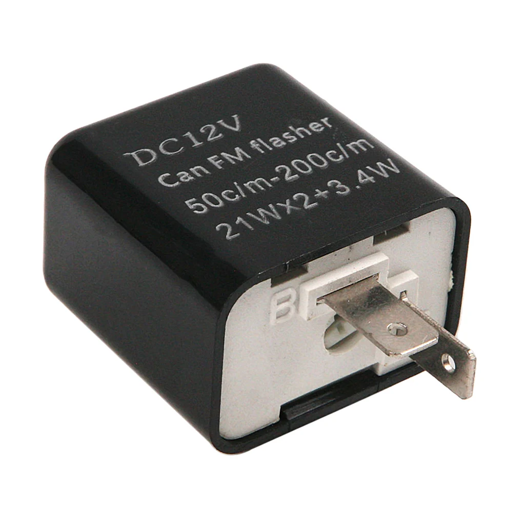 Universal DC 12V 2 Pin Motorcycle Flasher Relay LED Turn Indicator Light